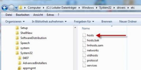  HOSTS (Windows 7): , , 