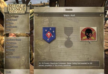 '  Medal of Honor: Pacific Assault: , , 