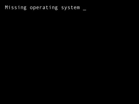 Missing operating system (Windows 7):     ?