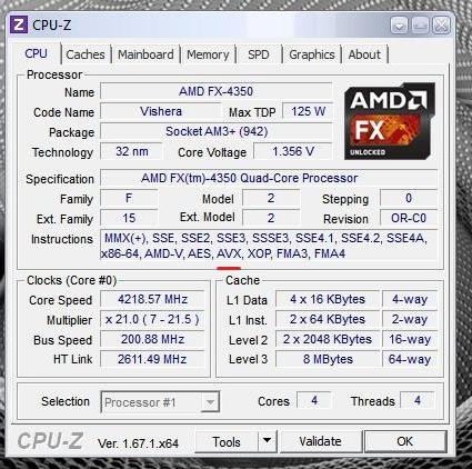 AMD FX-4350.    