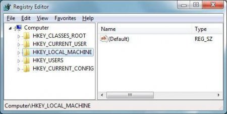       Windows HKEY_LOCAL_MACHINE:    