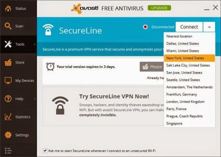 Avast SecureLine -   ?  