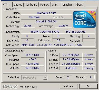   Intel Core i5-650: ,   