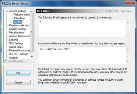 Filezilla Server:   