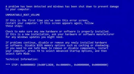 Помилка 0x000000ED Windows XP: як виправити найпростішими методами