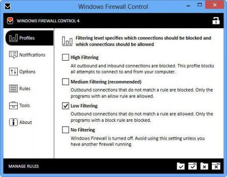 Windows Firewall Control: , 