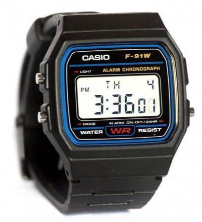   Casio F-91W: , ,  