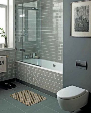 Ванна, поєднана з душовою кабіною: фото дизайну кімнати