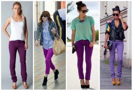 Фіолетові штани: з чим носити? Поради стиліста щодо створення бездоганного образу