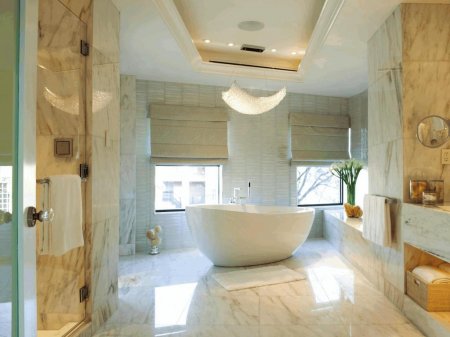 Чим обробити стелю у ванній кімнаті: матеріали, способи і види оздоблення