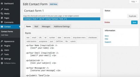  Contact Form 7:   .  Contact Form 7  Wordpress